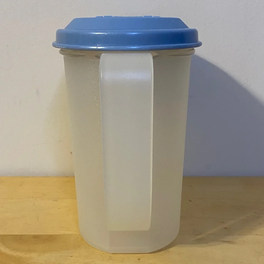 Tupperware Blue and Clear Kitchen Pitcher
